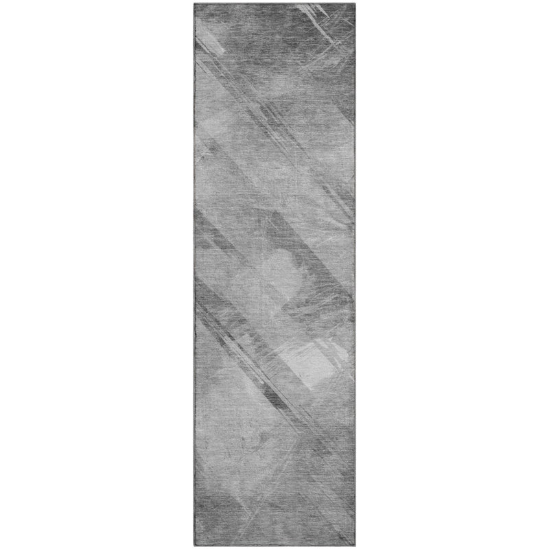 Premium Machine Washable Harjo AMF1535 Stripes Rug, Runner 2'3" x 7'6"
