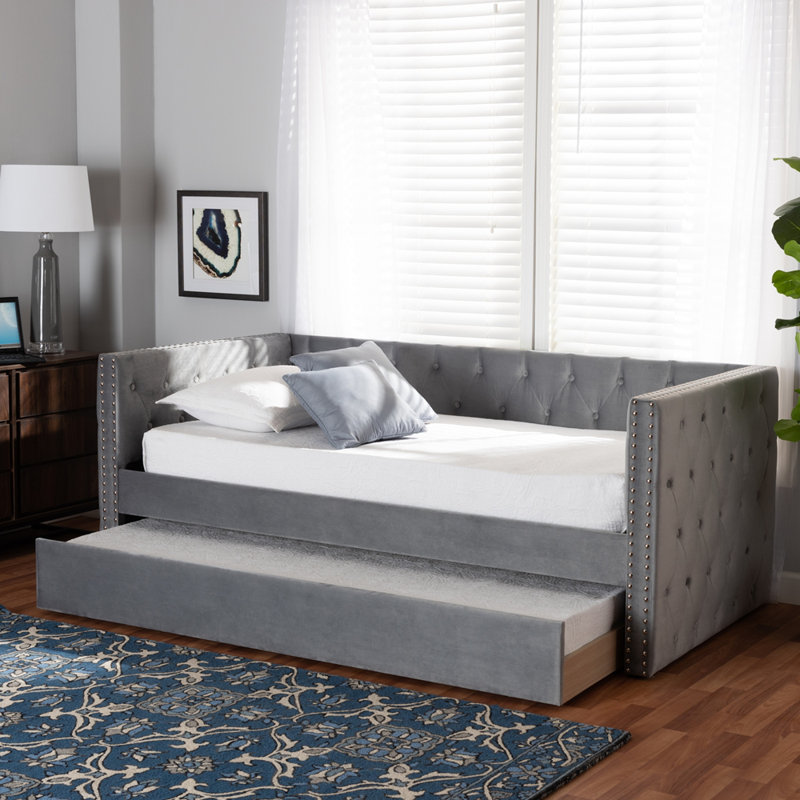 Florissant Upholstered Daybed, Twin, Gray