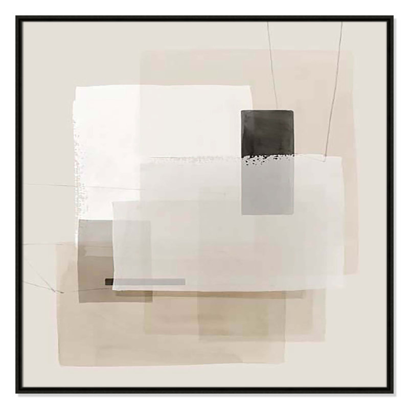 «Mystical Momentum II» par Hazel J, H 37,5 po x l 37,5 po x P 2 po, Cadre flottant espresso