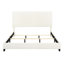 Grand lit avec revêtement Boucle - Mobilier de chambre à coucher élégant et moderne