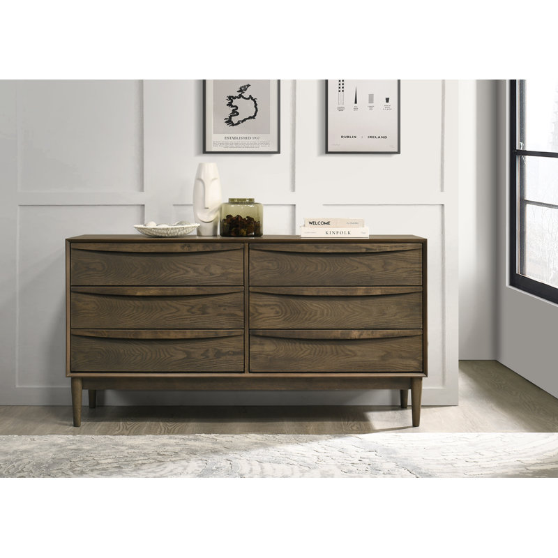 Claussen 140cm W 6 - Drawer Chest of Drawers
