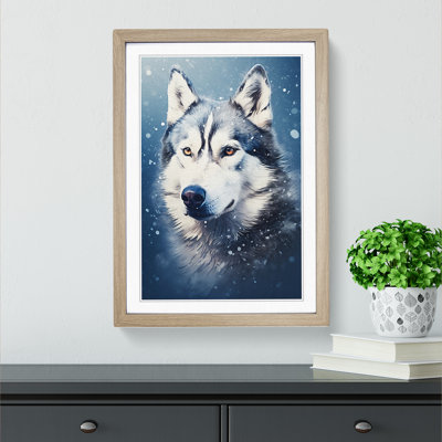 Husky Digital No.2 - Framed Print