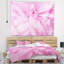 Tapisserie florale fleur rose abstraite avec pétales-28488326