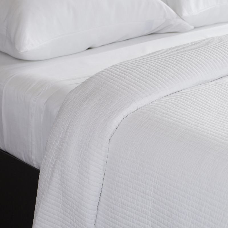 Spurling Hill Traditional Cotton Quilt, King, Green Stripe