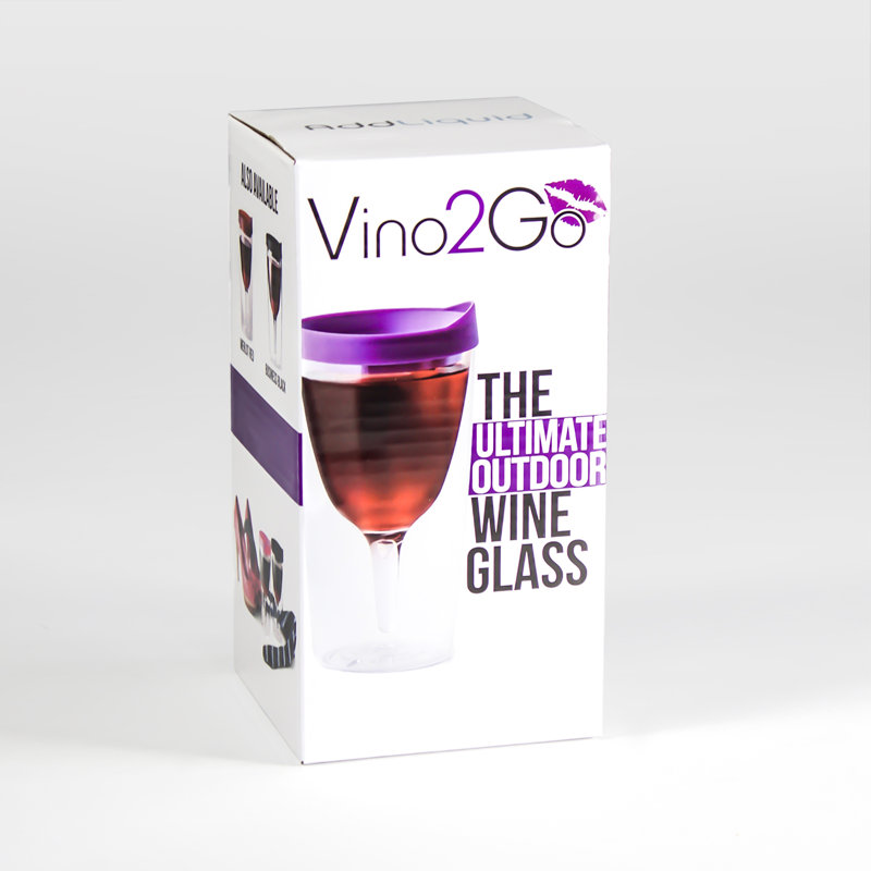 Addcore 8428.45ml Double Wall Insulated Wine Tumbler, Purple