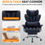 Ergonomic Big and Tall Executive Office Chair – High Back, Adjustable Backrest, Lumbar Support, PU Leather, Footrest, 250KG Capacity, Swivel Desk Chair-1256525032