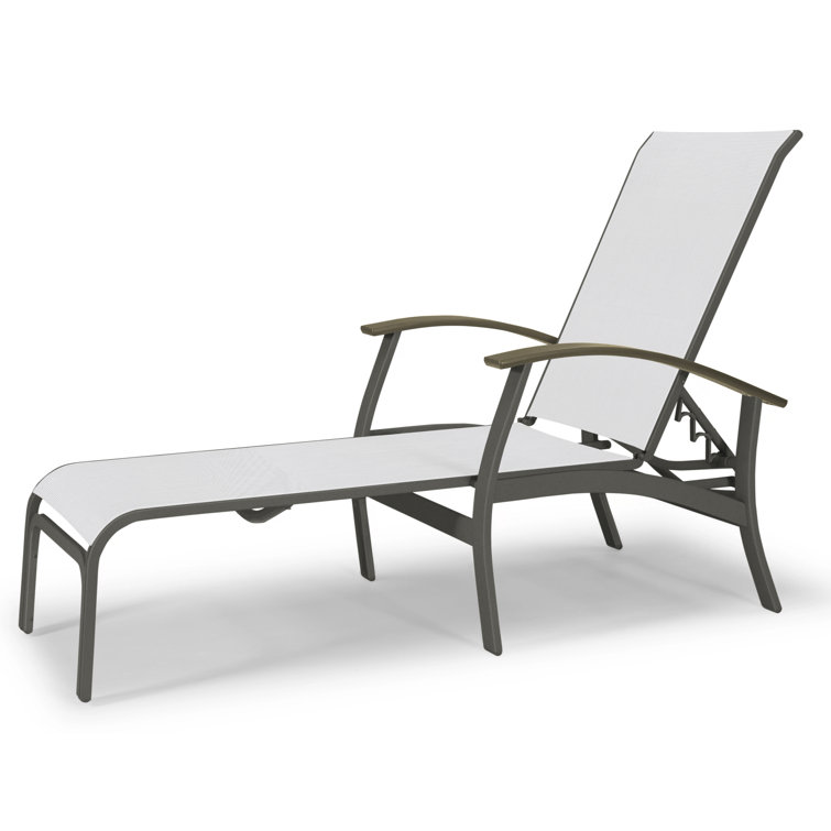 Askar Outdoor Rust-Resistant Metal Chaise Lounge