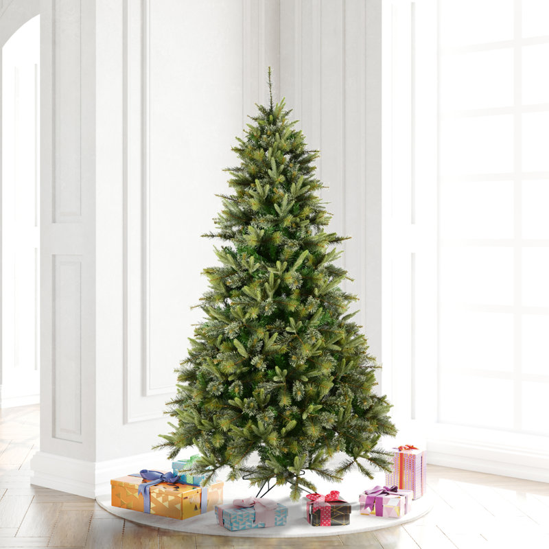 Arbre de Noël artificiel vert, H 8,5 pi, Sans éclairage