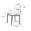 Ensemble de salle à manger rectangulaire Mehik L 47 po x l 30 po-1854965240