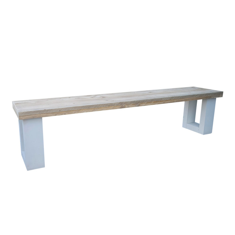 Elodia Solid Wood Bench, 43cm H x 160cm W x 38cm D