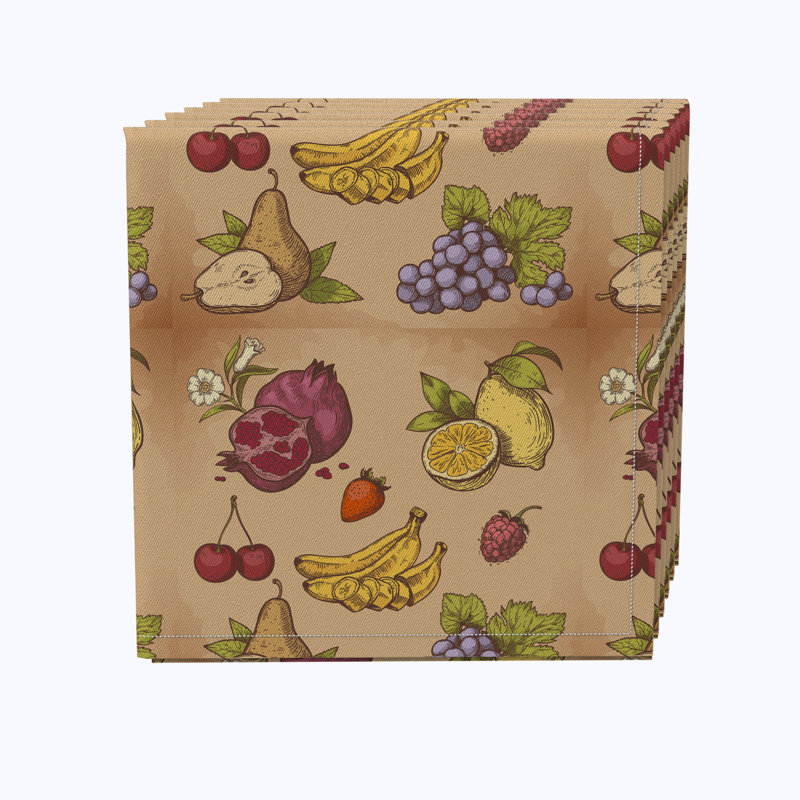 Cotton Twill No Pattern Square Napkin
