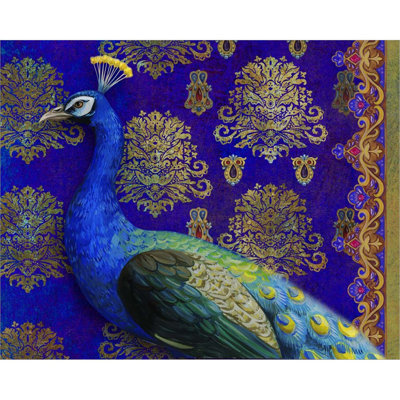 «Indian Peacock» par Maria Rytova, art mural sur toile