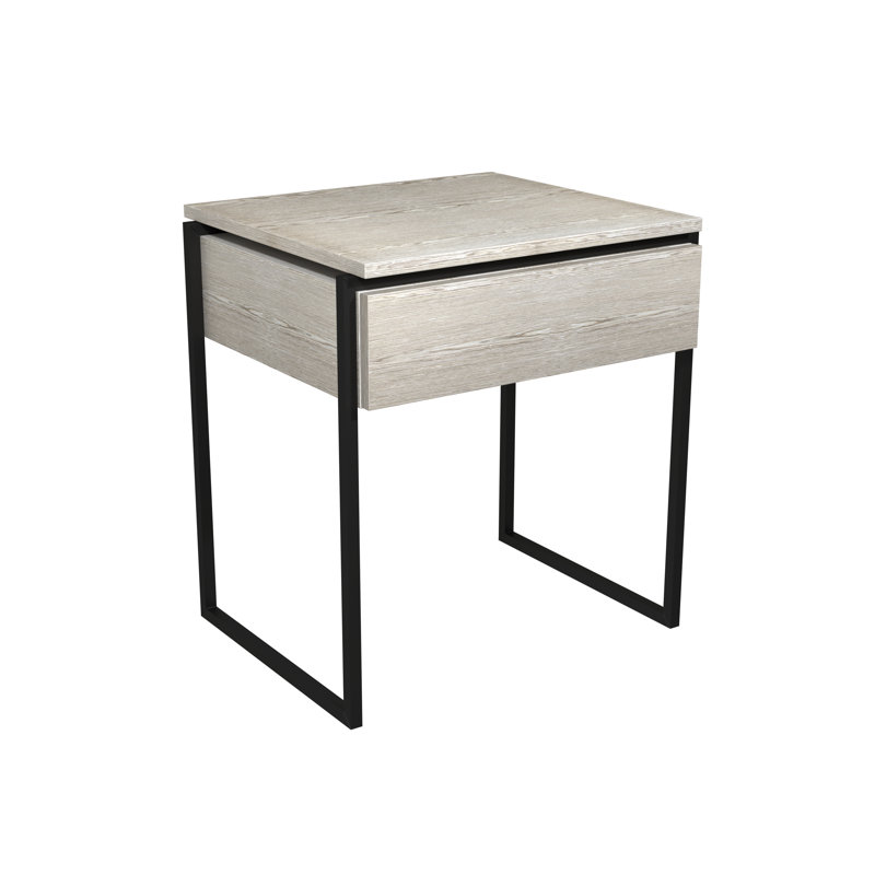 Euclid Frame End Table, Matt Black