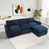 Chenille bleu
