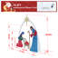 Crèche de Noël lumineuse 5 pi Gutierrez-710776711