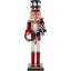 Nutcracker with Gift Box and Wreath