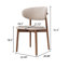 Ensemble de table de salle à manger de style Mid-Century 71 po avec 6 chaises Drennen