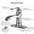 Single Handle Stainless Steel Bathroom Sink Faucet