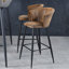 Bristow Upholstered Bar Stool with Steel Frame