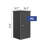 Biohort Equipment Locker 400 Gallon Water Resistant Metal Deck Box with Lock in Dark Gray