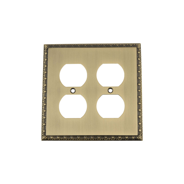 Egg and Dart 2-Gang Duplex Outlet Wall Plate