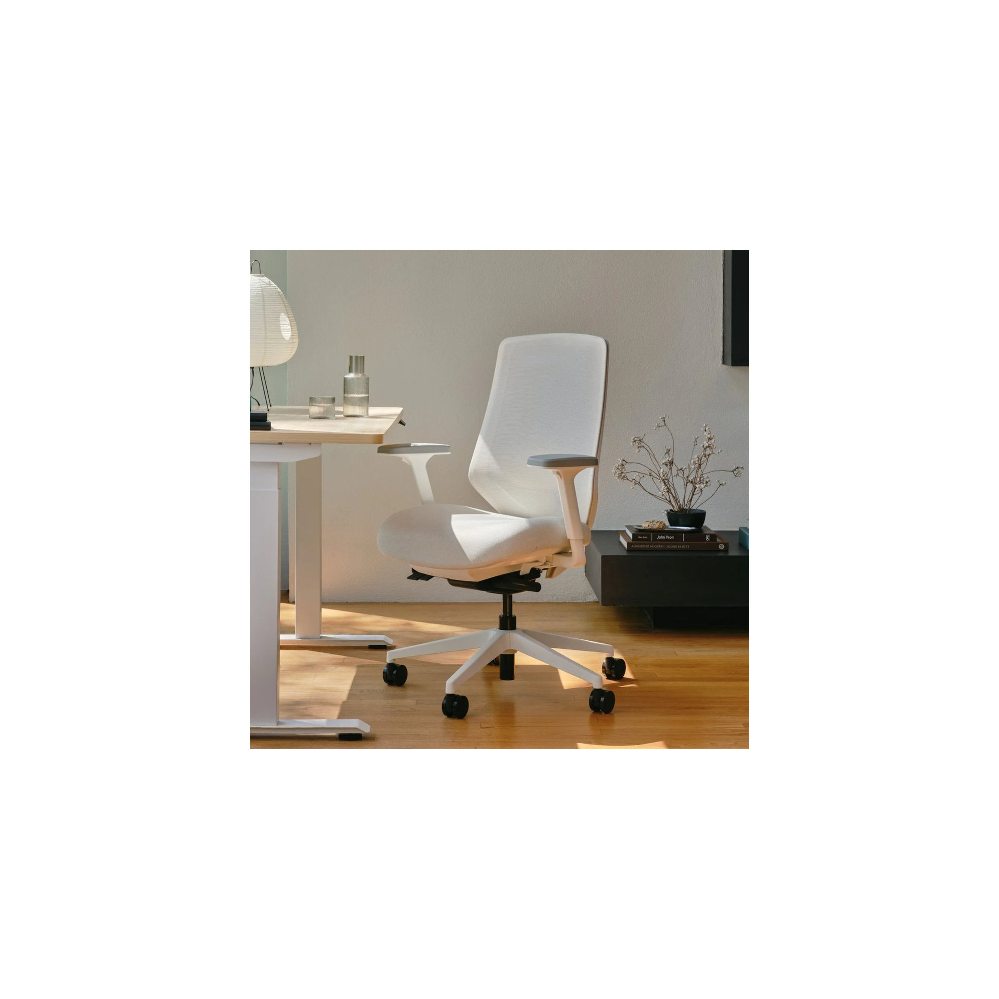 Ergonomic Chair Pro - Fabric, White, Shore