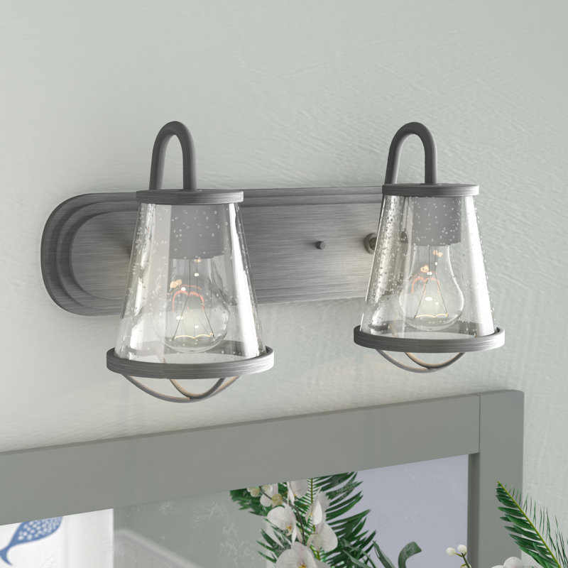 Malmesbury 2 - Light Dimmable Vanity Light, Weathered Iron