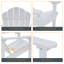 Chaise Adirondack de HiPS résistante aux intempéries-1229725489