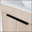 Meuble-lavabo autoportant avec lavabo en céramique blanche et 2 portes d'armoire à fermeture en douceur, parfait pour un décor moderne et minimaliste-175754763-175754997-175754993