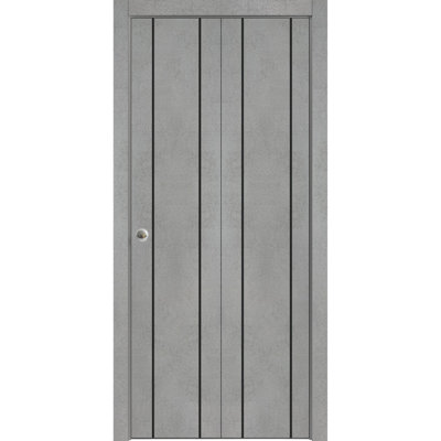 Porte pliante en bois massif massif
