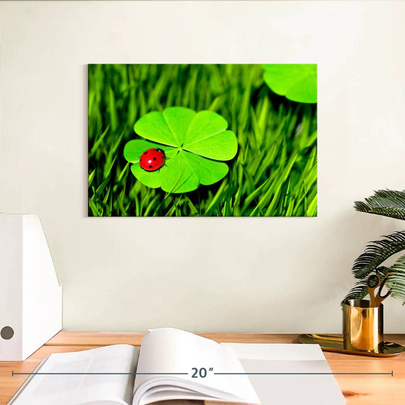 Harnek Four Leaf Clover Ladybug, 8" H x 12" W