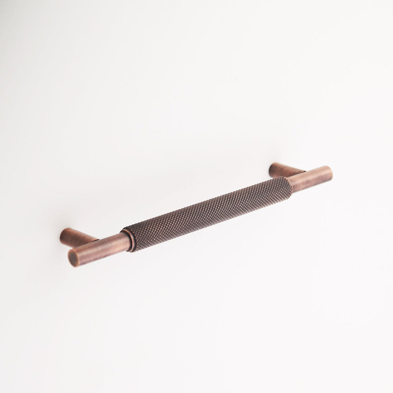 Madelyn Carter Grayson 6" Center-to-Center Solid Brass Drawer Pull, Antique Copper