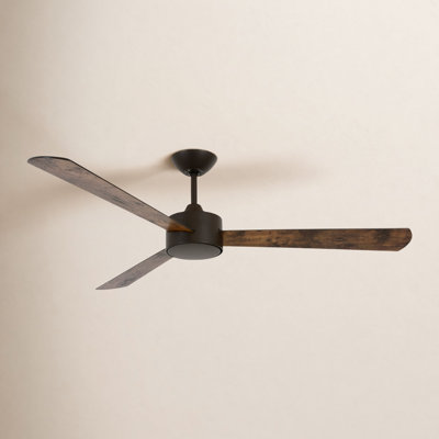 52" Tora 3 - Blade Standard Ceiling Fan with Remote Control