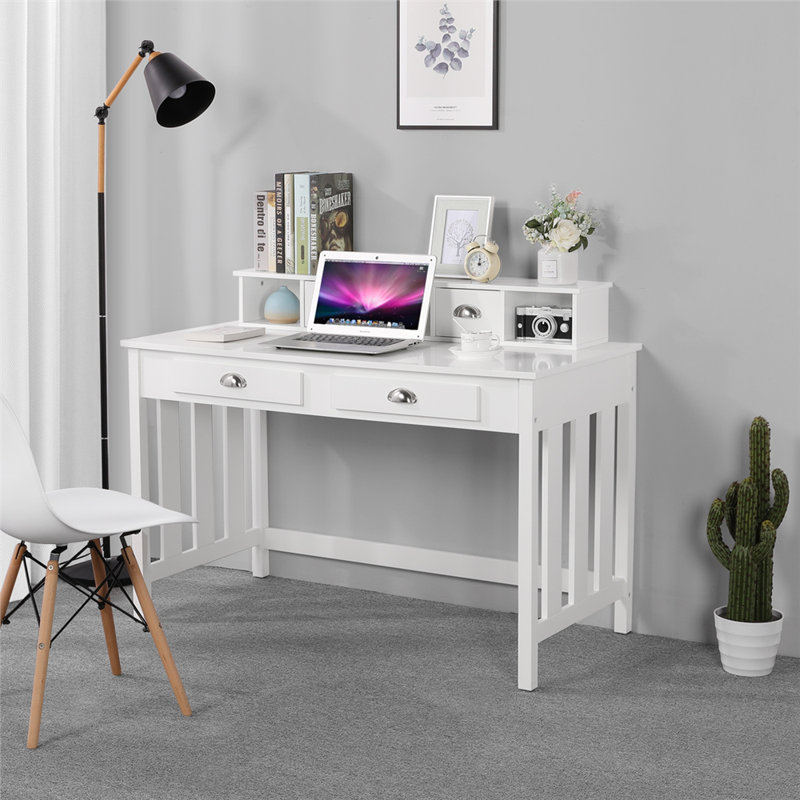 Solid Wood Base Writing Desk, 35.4" H x 47.2" W x 23.6" D