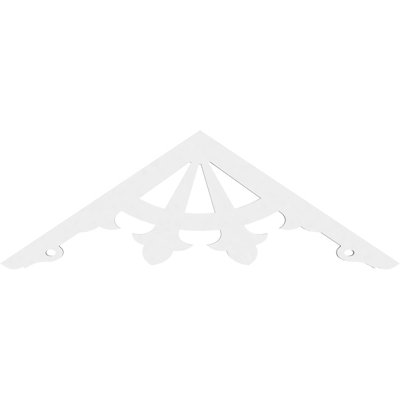 Riley Signature Urethane Gable Pediment, Primed Tan