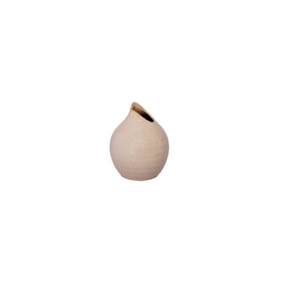 Ceramic Vase White..6.50"x6.50"x8.25"h