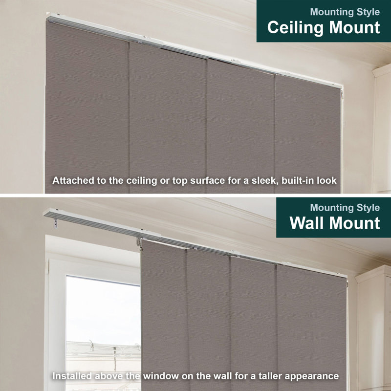 Light Filter Vertical Panel Track Blinds, Dried Sage