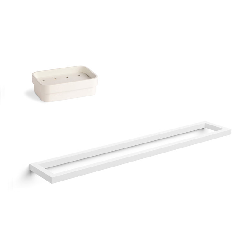 Gerla 2 - Piece Bathroom Hardware Set, White