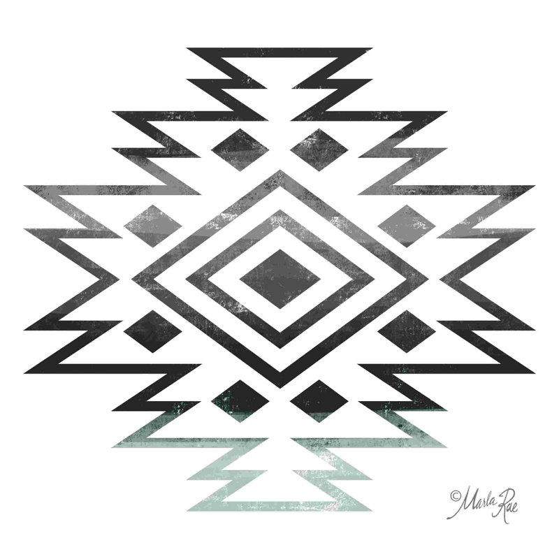 Imprimé tribal tranquille 5 2886471, H 12 po x l 12 po