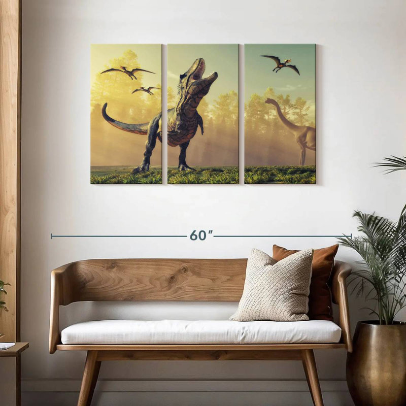 Dinosaur Park, 28" H x 45" W