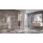 Feora 760mm W x 1950mm H Pivot Semi-Frameless Tub Door with Clear Glass-36813424