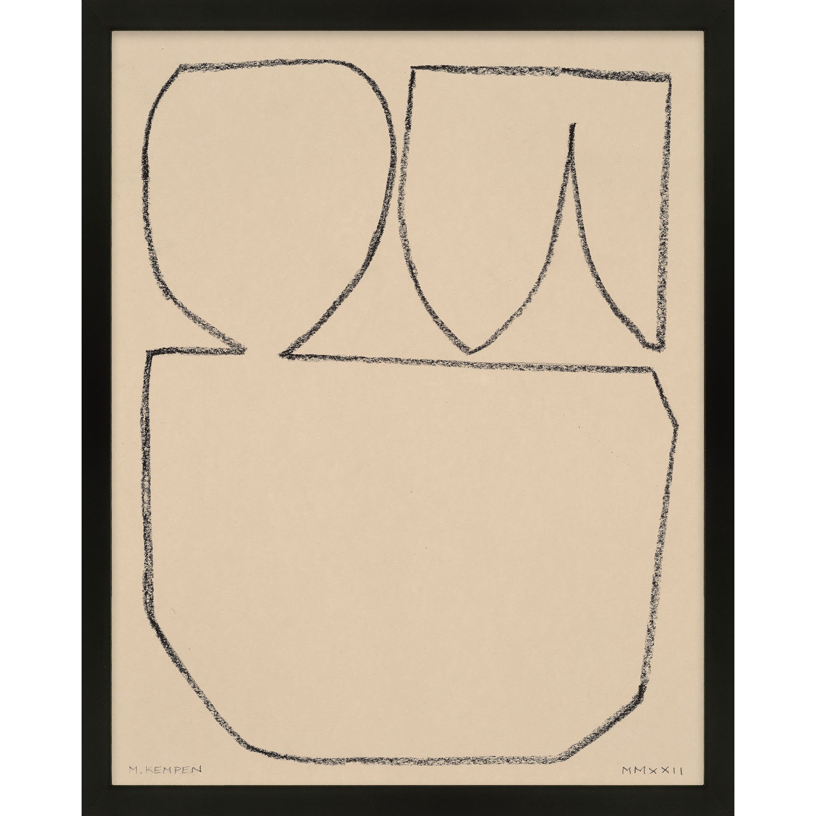 Outlines 7 by Michael Kempen, Black Framed, 40" W x 50" H