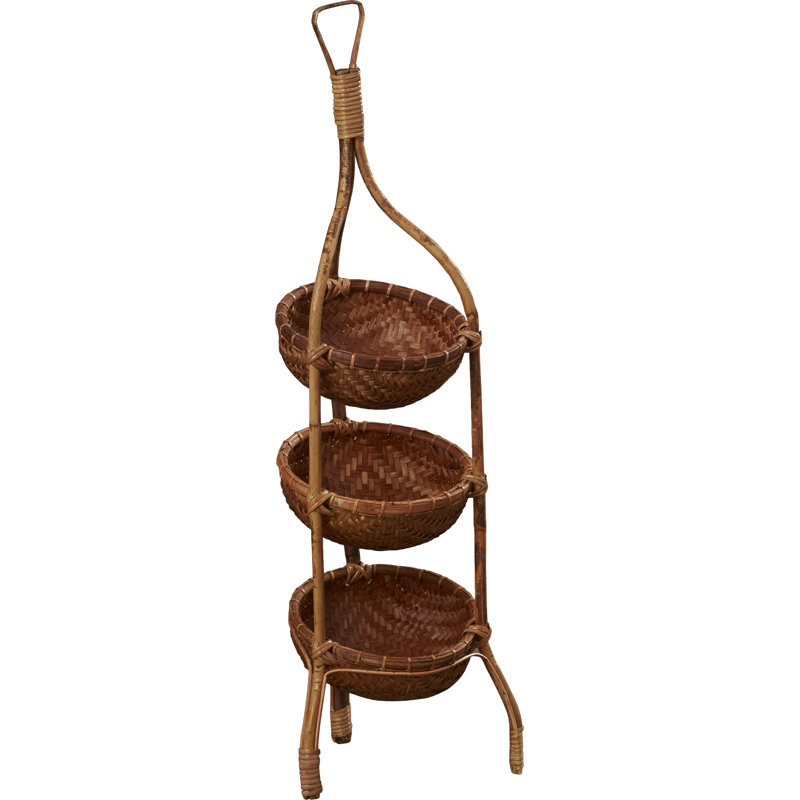 Panier à 3 niveaux sur support