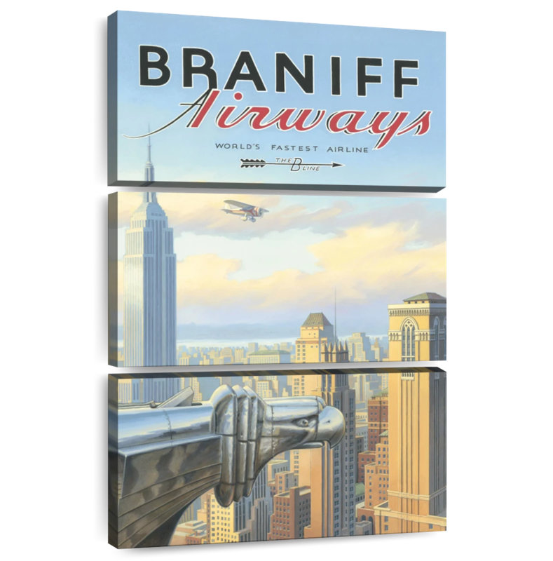 Nicci Braniff Airways Empire State, 65" H x 42" W