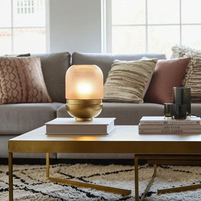Vase en verre et métal Glam avec dôme texturé - Accent décoratif moderne pour des intérieurs élégants