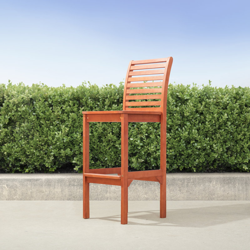 Chaise de bar Emilio, Brun