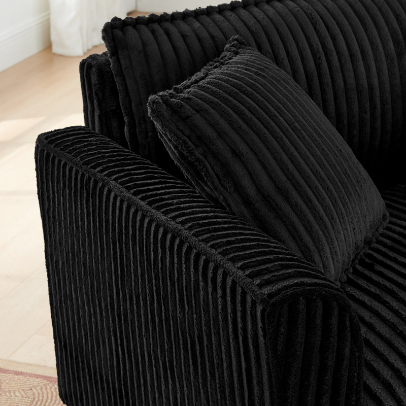 Fauteuil Lazy, Noir