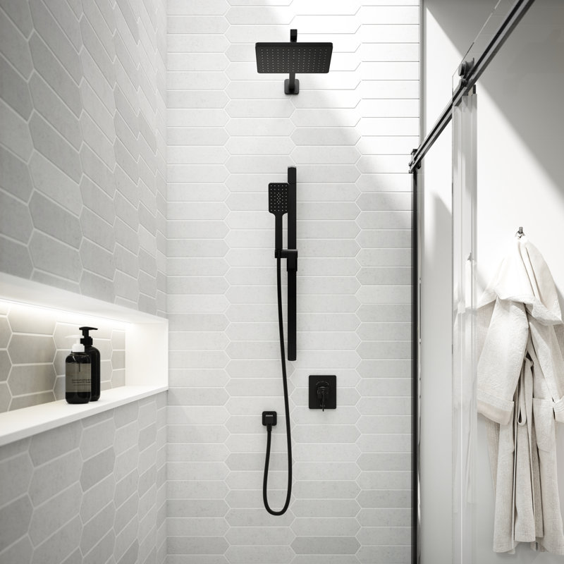 All-In-One Kit with Rough in-Valve, Matte Black