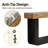 54"Narrow Console Table with U-Shaped Pedestal-541289896-541289898