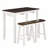 Industrial Style 3-Piece Counter Height Table Set with Two Chairs